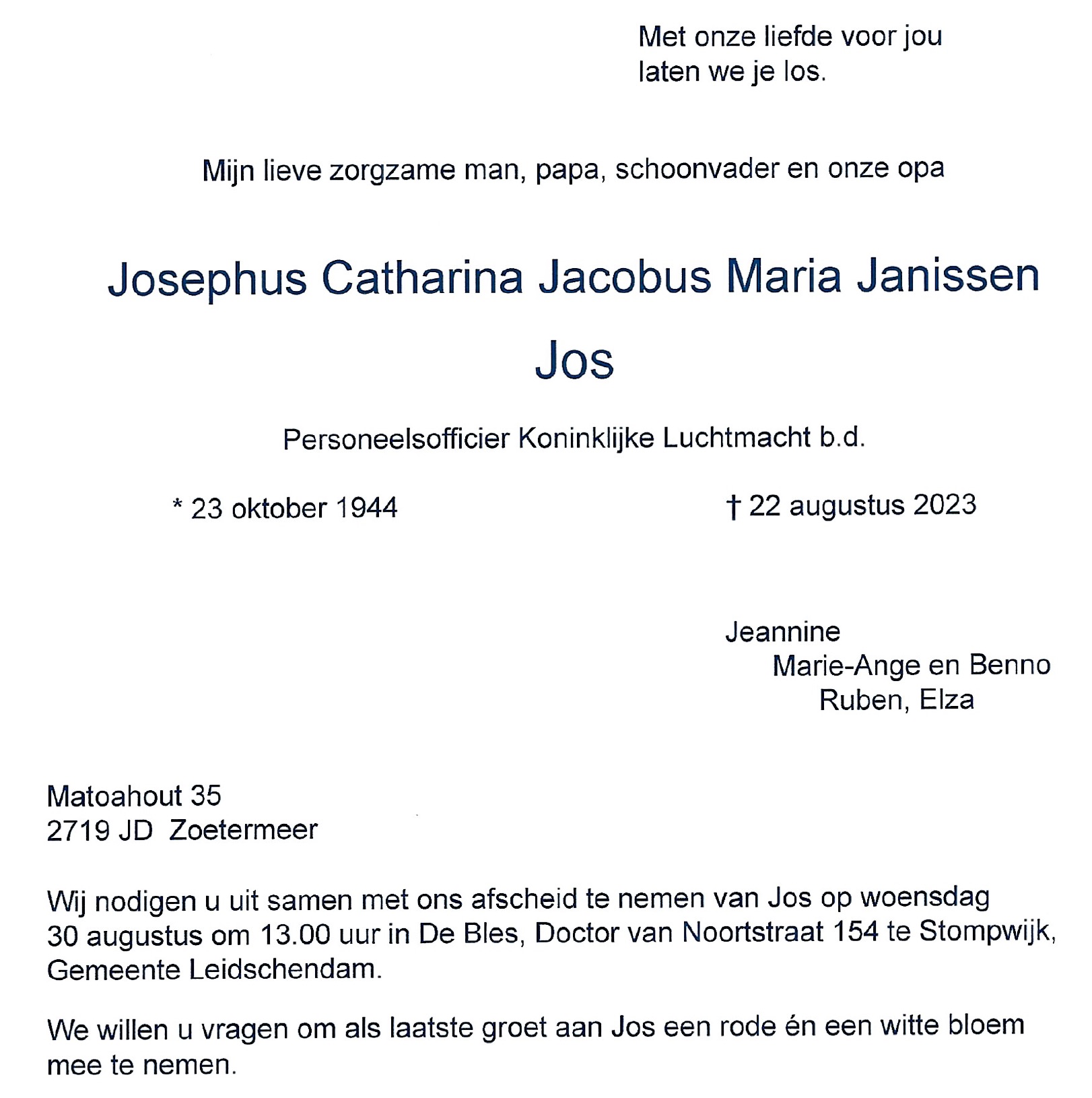 Kaart Jos Janissen 18